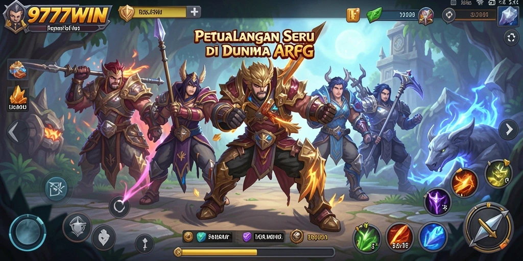Screenshot gameplay menunjukkan pertarungan epik dalam 9777WIN.