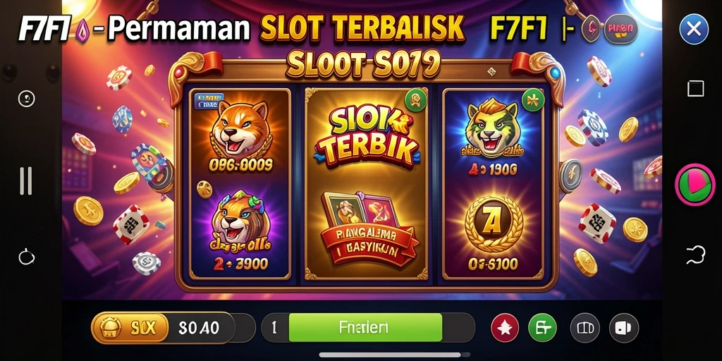 Screenshot gameplay Slot F7F7 yang menampilkan fitur menarik