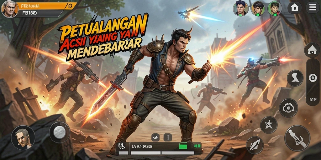 Screenshot FB168 menunjukkan gameplay aksi yang mendebarkan dengan grafis yang menakjubkan.