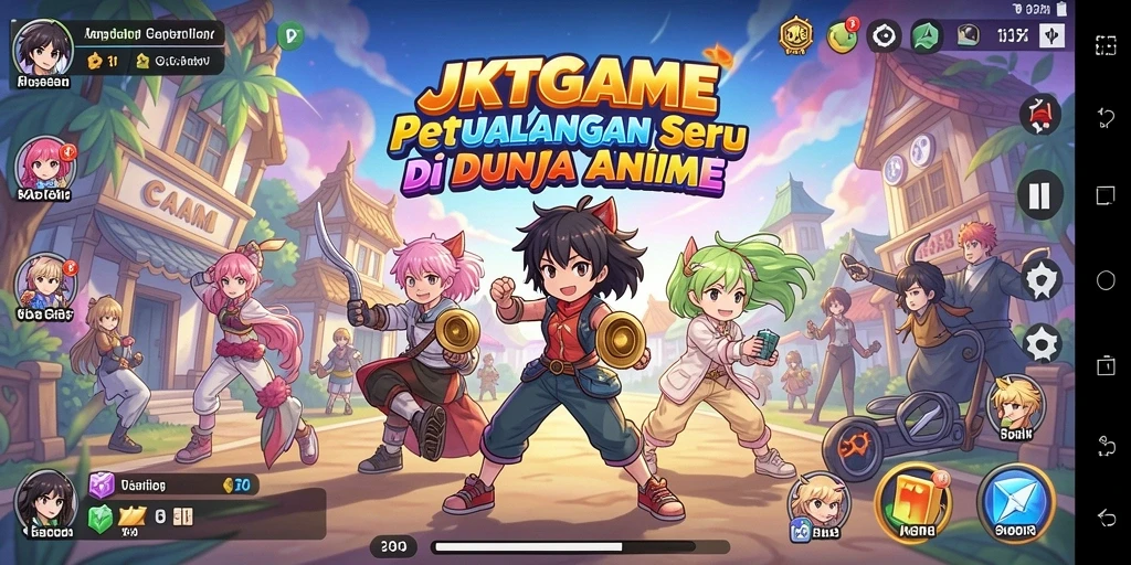 Tampilan animasi yang menakjubkan dari JKTGAME dalam aksi gameplay.
