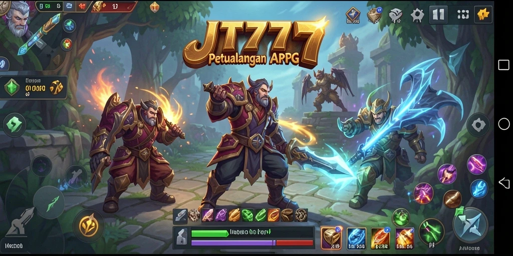 Gameplay JT777 yang mendebarkan dalam petualangan ARPG.