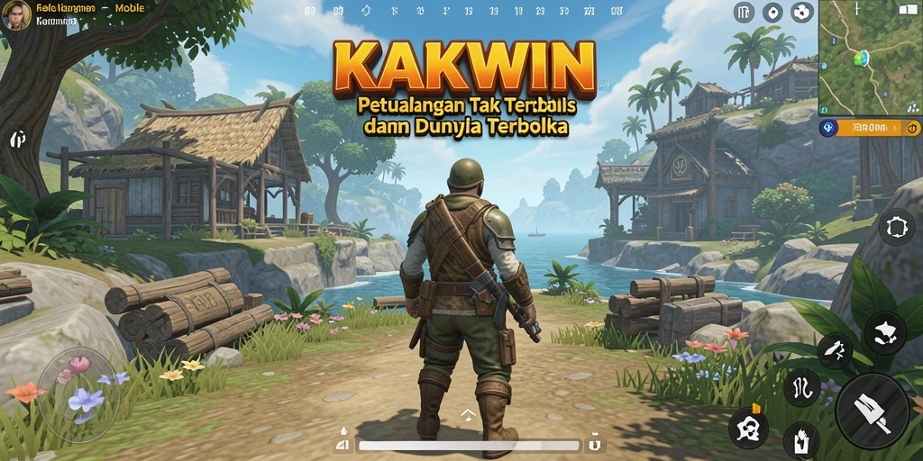 Gameplay KAKWIN yang memikat dalam dunia terbuka.