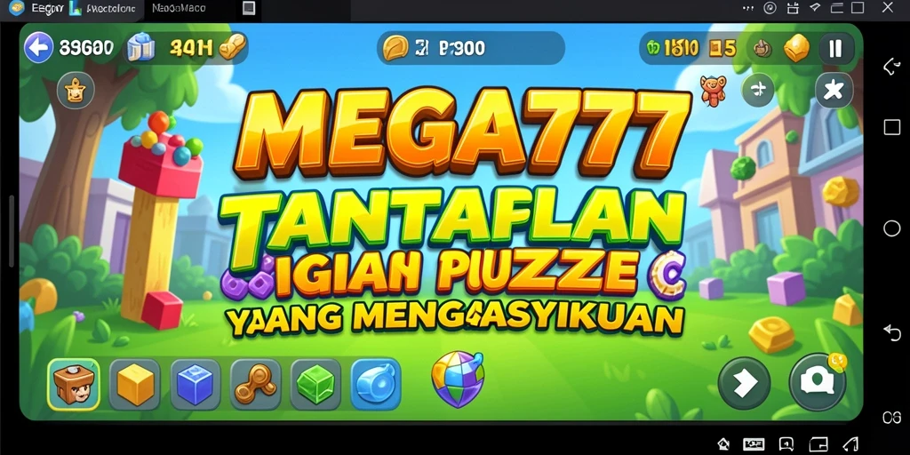 Tampilan gameplay MEGA777 dengan tantangan Puzzle yang seru.