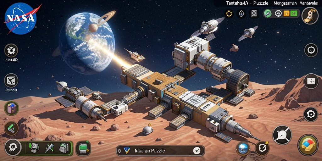 Tampilan gameplay menarik dari NASA4D yang menantang