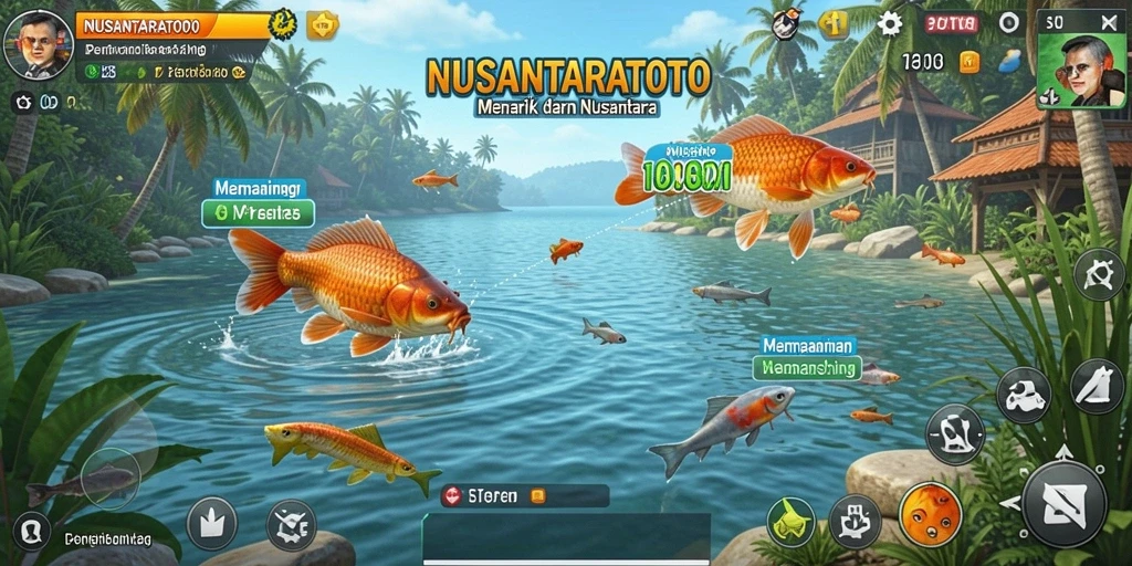 Tangkapan ikan yang menakjubkan dalam NUSANTARATOTO.