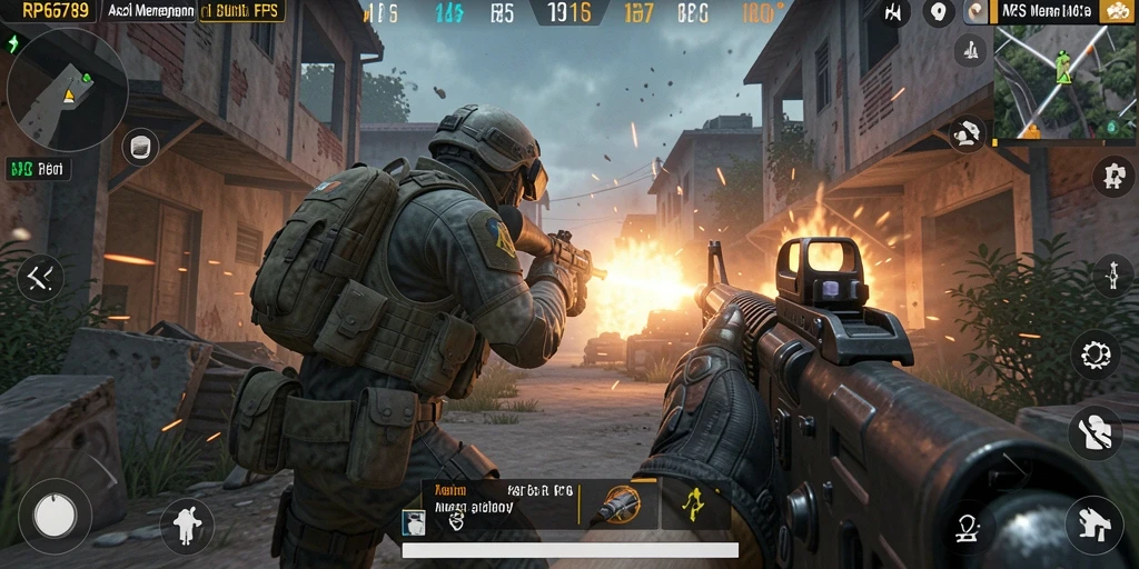 Screenshot dari gameplay intens di RP6789.