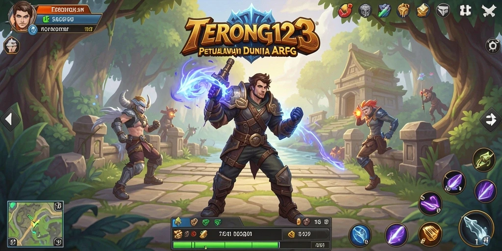Tampilan gameplay seru di dunia ARPG TERONG123.